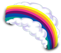 Nuvem de ponte do arco-íris