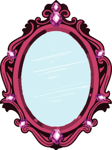 Espelho de cristal