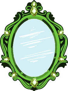 Espelho de cristal