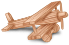 Avião de madeira
