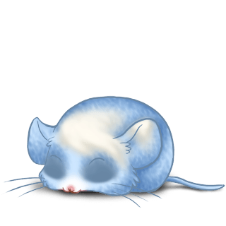 Adote um Mouse Azul pastel