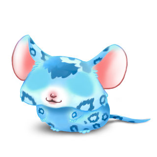 Adote um Mouse Azul leopardo